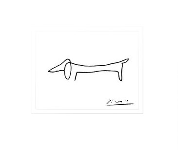 Dachshund doxie dog artwork poster