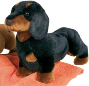 black and brown color dachshund toy