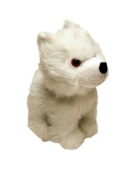 dire wolf stuffed animal albino white