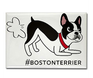 Boston Terrier fart magnet refrigerator cute bostonterrier