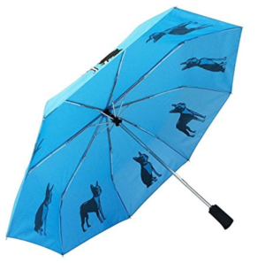 umbrella decorated with dogs - Boston Terrier