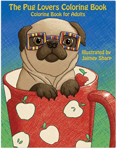 dog coloring book for adults - Pugs